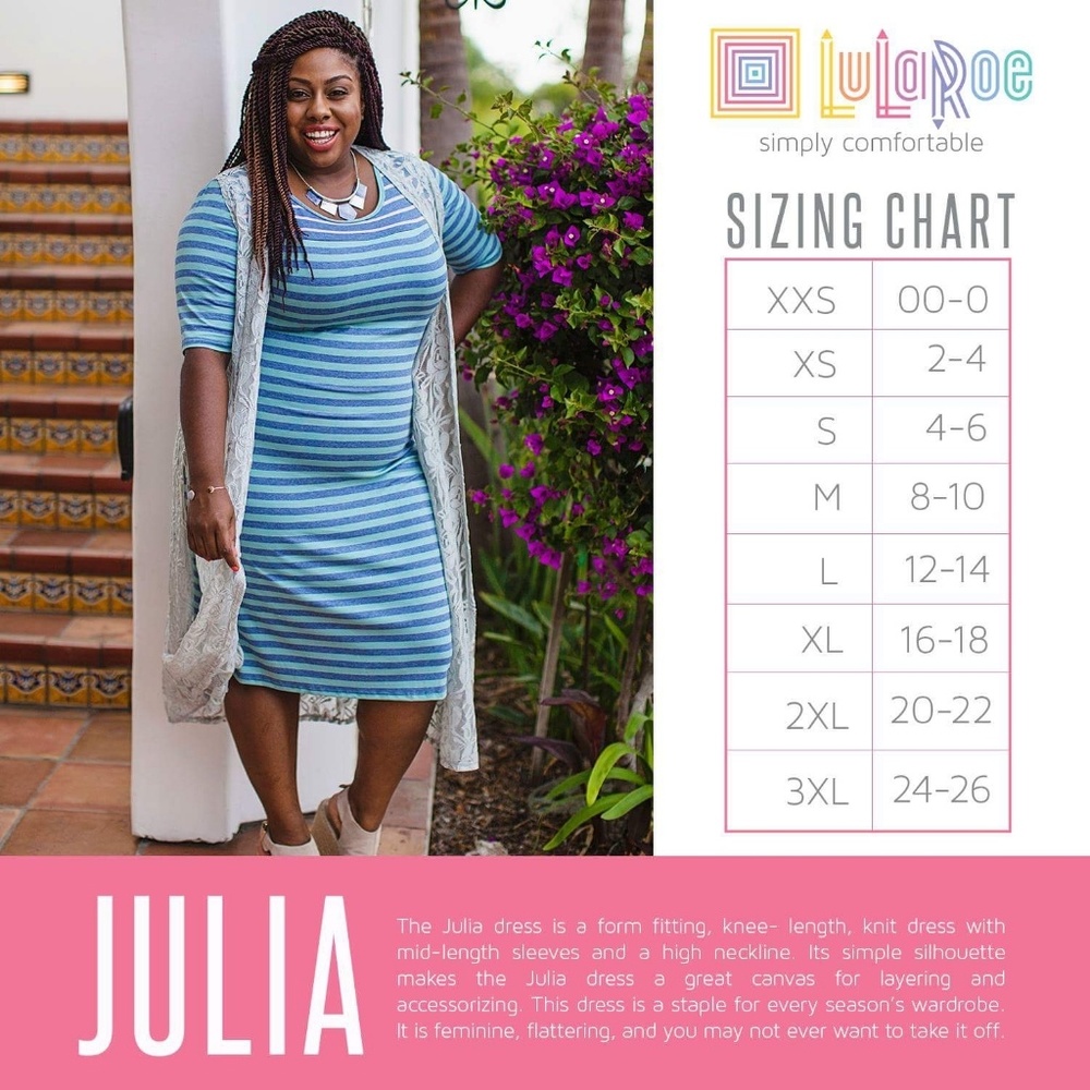 Lularoe Julia Dress - Picture 4 of 4